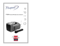 Fender Passport-P10W - Owners Manual
